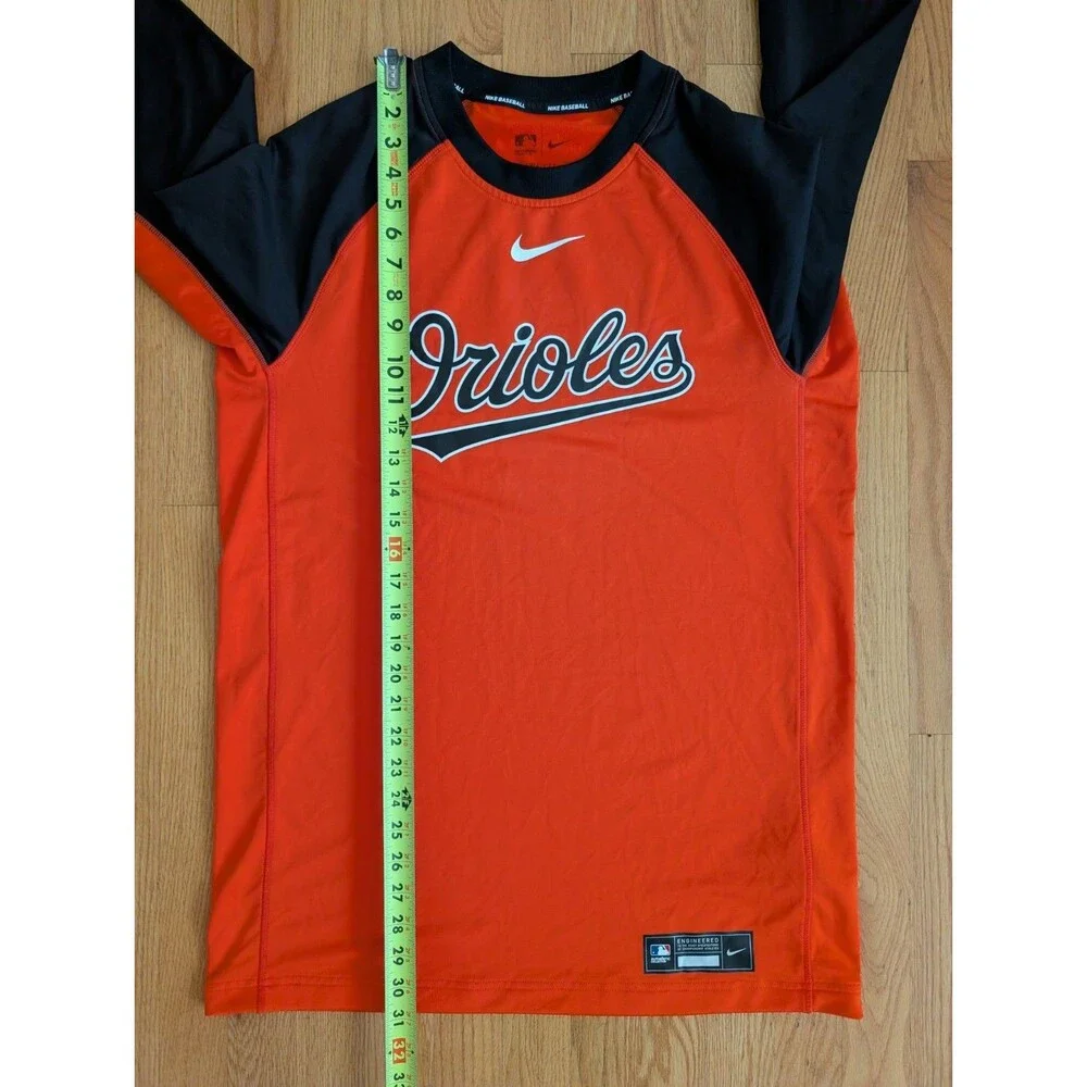 Nike Baseball Baltimore Orioles Shirt Long Sleeve XL Dri-Fit MLB Team Authentic